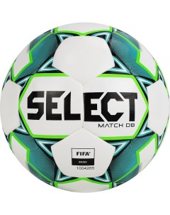 Мяч футбольный Match DВ Basic 814020 004 р 5 FIFA Basic 32п ПУ гибр сш бело зел черн Select