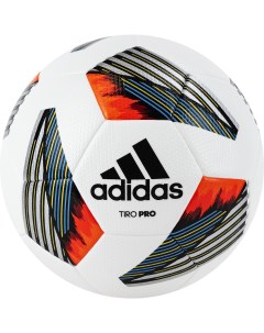 Мяч футбольный Tiro Pro FS0373 р 5 FIFA Pro 32 пан ПУ термосшивка бело оранжевый Adidas