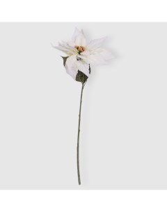 Цветок искусственный Пуансеттия белый 48 см Dpi
