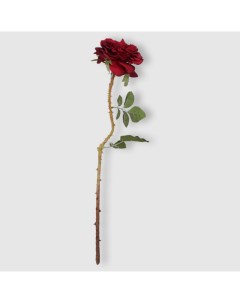 Цветок искусственный Роза красная 55 см Litao