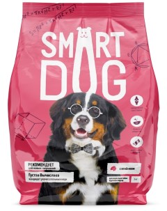 Корм для взрослых собак крупных пород с ягненком 18 кг Smart dog