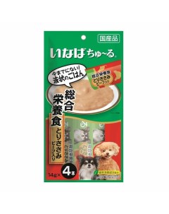 Churu лакомство пюре для взрослых собак всех пород для повышения аппетита с куриным филе и говядиной Inaba