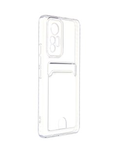 Чехол для Xiaomi 12 Lite Crystal с кардхолдером Silicone Transparent УТ000031214 Ibox