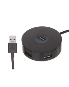 Хаб Round Box USB3 0 to USB3 0 USB2 0x3 1m Black CAHUB U01 Baseus
