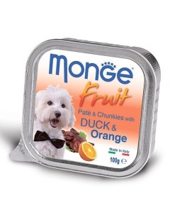 Корм для собак Dog Fruit утка с апельсином конс 100г Monge