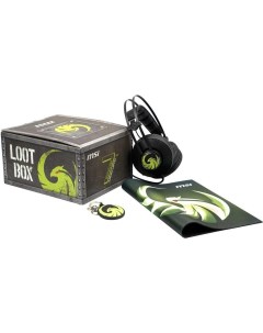 Игровой комплект LOOT BOX гарнитура Gaming Headset коврик брелок Msi