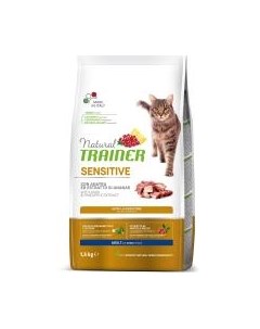 Сухой корм Трейнер для Чувствительных и склонных к Аллергии взрослых кошек Утка Trainer