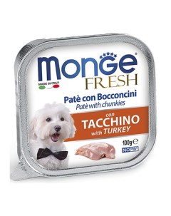 Влажный корм Консервы Монж Фреш для взрослых собак Индейка цена за упаковку Monge