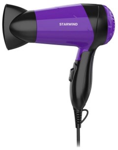 Фен SHP6102 1600Вт черный фиолетовый Starwind