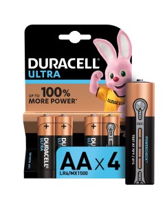 Батарейки Ultra Power AA LR6 4 шт Duracell