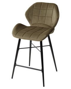 Полубарный стул MARCEL BLUVEL 77 ASH GREEN H 65cm велюр Bravo