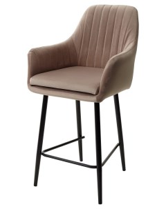 Полубарный стул Роден Premier 09 Серо коричневый велюр H 65cm M City Bravo