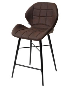 Полубарный стул MARCEL COWBOY 800 темно коричневый H 65cm ткань микрофибра Bravo