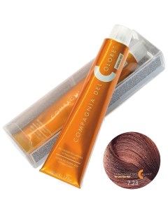 Крем краска для волос не содержащая аммиак 7 23 средне русый табакко Compagnia del colore