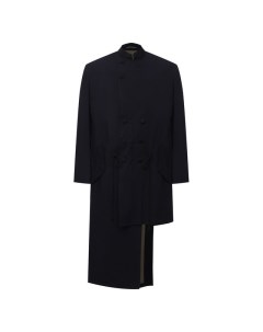 Пальто из шерсти и вискозы Yohji yamamoto