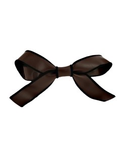 Заколка бант LEATHER bow Lady pink