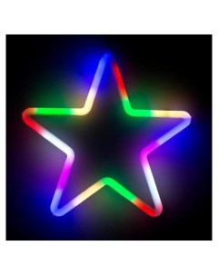 Фигура светодиодная Звезда 28х28х2 см фиксинг 220 В мульти Luazon home