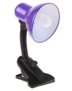 Настольная лампа на прищепке Purple фиолетовая Кнр
