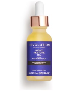 Масло для лица восстанавливающее ночное Squalane Night Restore Oil Revolution skincare