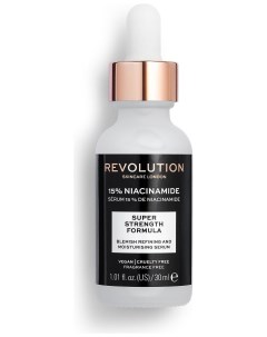 Сыворотка для лица корректирующая увлажняющая с ниациамидом 15 Niacinamide Blemish Pore Serum Revolution skincare