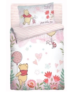 Комплект детского постельного белья Облачко Ясли Winnie pooh 3 предмета Нордтекс