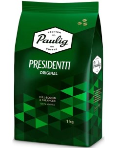 Кофе Presidentti Original в зернах 1кг Paulig
