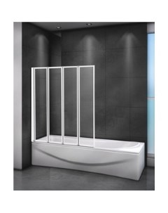 Шторка для ванны Relax V 4 90x140 прозрачная серый RELAX V 4 90 140 C Bi Cezares
