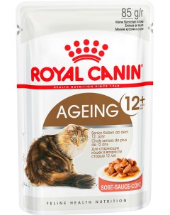 Влажный корм для кошек Ageing 12 в соусе 0 085 кг Royal canin