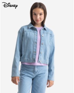 Джинсовая куртка с принтом Disney для девочки Gloria jeans