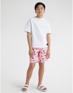 Розовые плавательные шорты со скатами для мальчика Gloria jeans