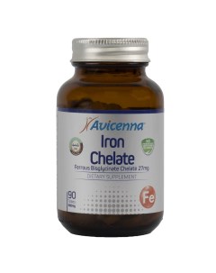 Хелатное железо 27 мг 90 таблеток Витамины и минералы Avicenna