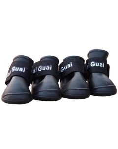 Ботинки для собак силиконовые черные размер S 4 3х 3 3см Грызлик ам