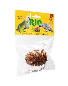 Лакомство игрушка Кедровая шишка для птиц Rio