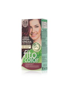 Стойкая крем краска FitoColor для волос 5 6 Красное дерево 125мл Фитокосметик