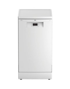 Посудомоечная машина BDFS15021W узкая напольная 44 8см загрузка 10 комплектов белая Beko
