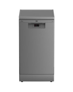 Посудомоечная машина BDFS15020S узкая напольная 44 8см загрузка 10 комплектов серебристая Beko