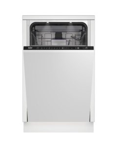 Встраиваемая посудомоечная машина BDIS38121Q узкая ширина 44 8см полновстраиваемая загрузка 11 компл Beko