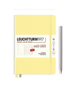 Еженедельник блокнот Leuchtturm Medium на 2023 с буклетом 158 листов А5 ванильный Leuchtturm 1917