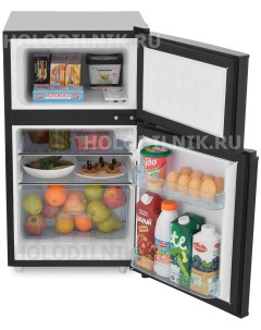 Двухкамерный холодильник RCT 100 black Tesler