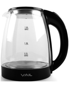 Чайник электрический VL 5550 черный 1 8 л Vail