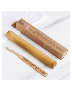 Зубная щетка в бамбуковом чехле Нежность 3 1 24 1 3 1 см Nnb
