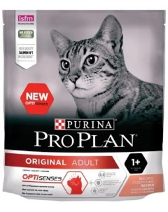 Сухой корм Purina Pro Plan для взрослых кошек от 1 года лосось 400гр Purina pro plan