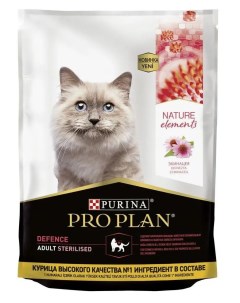 Сухой корм Nature Elements для взрослых стерилизованных кошек и кастрированных котов с высоким содер Purina pro plan
