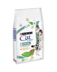 Сухой корм Purina для стерилизованных кошек и кастрированных котов с высоким содержанием домашней пт Cat chow