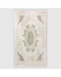 Ковер Kqsem прямой бело кремовый 80x150 см Sofia rugs