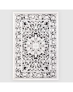 Ковер Gloria прямой бело черный 80x150 см Sofia rugs
