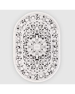 Ковер Gloria овальный бело черный 80x150 см Sofia rugs