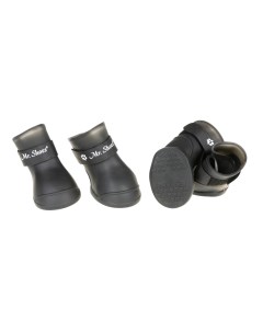 Ботинки резиновые на липучках для собак XL черный унисекс Petmax
