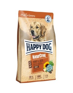 Natur Croq корм для взрослых собак всех пород с говядиной и рисом 4 кг Happy dog