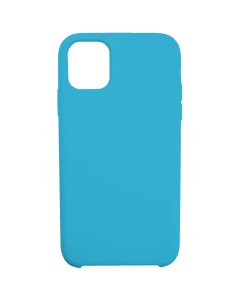 Чехол для Apple iPhone 11 Softrubber голубой Brosco